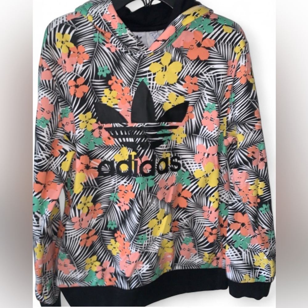 Adidas Original Floral Pullover Hoodie